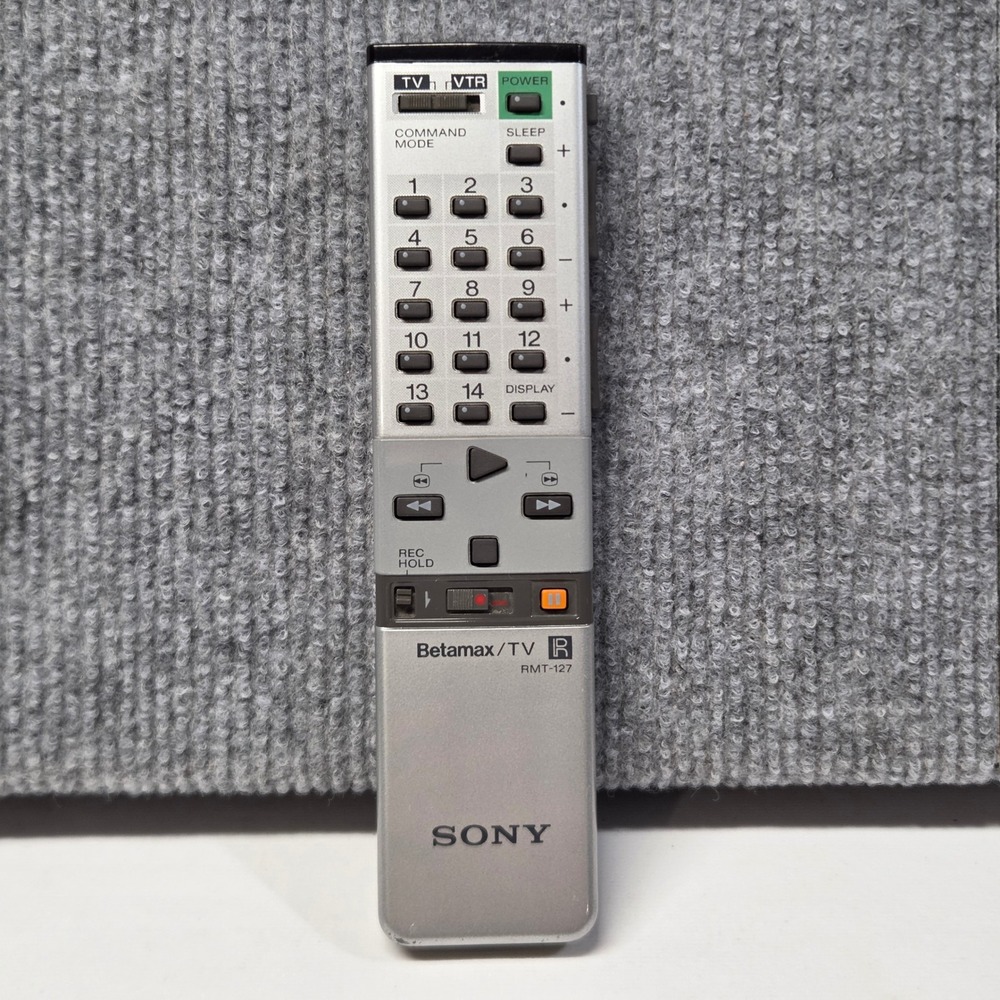 Sony RMT-127 Betamax TV VTR Remote Control Vintage Made in Japan